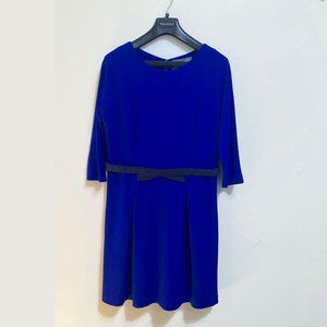 electric blue Anthropologie dress